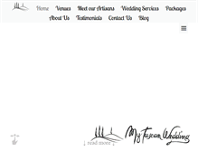 Tablet Screenshot of mytuscanwedding.com